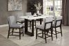 Picture of EDWYN 7PC 173 Marble Top Counter Height Table Set