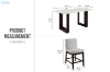 Picture of EDWYN 7PC 173 Marble Top Counter Height Table Set