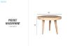 Picture of MEGAN D65 Solid Mungur & Teak Wood Coffee Table