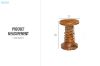 Picture of 650-053 Solid Teak Wood Side Table/Stool