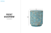Picture of COCO Acacia Wood Round Side Table with Coco Chips