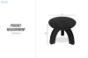 Picture of EAGIS Mungur Wood Plant Stand (Black)