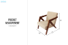 Picture of ARROW Solid Wood Armchair