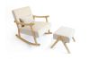 Picture of LULA Solid Wood Rocking Chair with Ottoman
