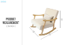 Picture of LULA Solid Wood Rocking Chair with Ottoman