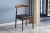 Picture of HORN Solid Wood Dining Chair with Black Cushion (Walnut)