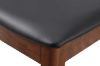 Picture of HORN Solid Wood Dining Chair with Black Cushion (Walnut)