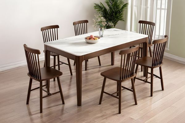 Picture of HARU 160/180 Solid Wood Dining table with Sintered Stone Top 