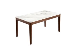 Picture of HARU Solid Wood Dining table with Sintered Stone Top - 180