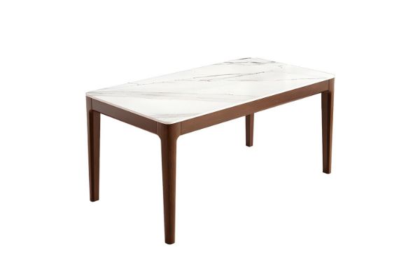 Picture of HARU Solid Wood Dining table with Sintered Stone Top - 180