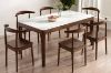 Picture of HARU Solid Wood Dining table with Sintered Stone Top - 180