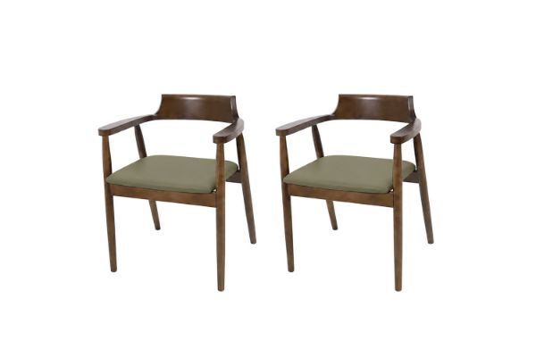 Picture of RIKA Solid Wood Dining Armchair - 2 Chairs in 1 Carton
