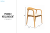 Picture of NEVA Solid Wood Replica Dining Armchair - 2 Chairs in 1 Carton