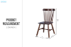 Picture of WINDSOR Solid Wood Dining Chair (Walnut)