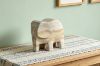 Picture of 655-014 Teak Wood Sculptural Elephant Decoration