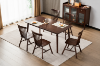 Picture of WINDSOR Solid Wood Dining Table (Walnut) - 130