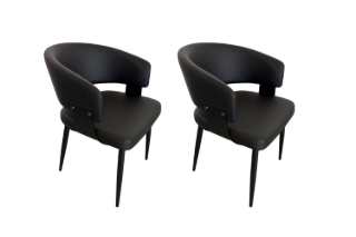 Picture of KALEM  Dining Chair (Black) -2 Chairs in 1 Carton