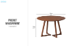 Picture of RIKA D100 Round Solid Wood Dining Table
