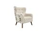 Picture of LUNORA Beige Accent Armchair/Sofa Chair with Floral Outer Back