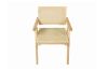 Picture of CHANDIGARH Solid Wood Replica Armchair (Natural) - 2 Chairs in 1 Carton