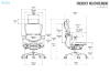 Picture of NEXO High Back Office Chair with Adjustable Headrest & Backrest, 8D Armrests and Seat Slider
