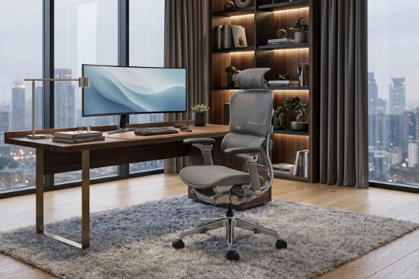 Picture of NEXO High Back Office Chair with Adjustable Headrest & Backrest, 8D Armrests and Seat Slider