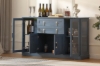 Picture of VANTA 4-Door 2-Drawer Storage Cabinet/Buffet with LED Lighting (Blue)