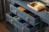 Picture of VANTA 4-Door 2-Drawer Storage Cabinet/Buffet with LED Lighting (Blue)