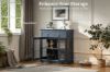 Picture of VANTA 2-Door 1-Drawer Storage Cabinet with LED Lighting (Blue)