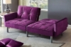 Picture of MILA Convertible Sofa Bed with Adjustable Split-Back (Purple)