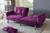 Picture of MILA Convertible Sofa Bed with Adjustable Split-Back (Purple)