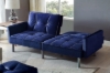 Picture of MILA Convertible Sofa Bed with Adjustable Split-Back (Dark Blue)