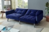 Picture of MILA Convertible Sofa Bed with Adjustable Split-Back (Dark Blue)