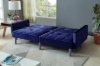 Picture of MILA Convertible Sofa Bed with Adjustable Split-Back (Dark Blue)