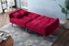 Picture of MILA Convertible Sofa Bed with Adjustable Split-Back (Red)