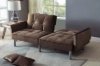 Picture of MILA Convertible Sofa Bed with Adjustable Split-Back (Brown)
