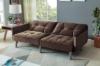 Picture of MILA Convertible Sofa Bed with Adjustable Split-Back (Brown)