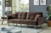 Picture of MILA Convertible Sofa Bed with Adjustable Split-Back (Brown)