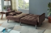 Picture of MILA Convertible Sofa Bed with Adjustable Split-Back (Brown)