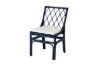 Picture of BRIGHTON Teak Wood & Rattan Dining Chair (Navy Blue)