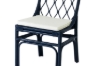 Picture of BRIGHTON Teak Wood & Rattan Dining Chair (Navy Blue)