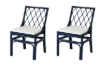 Picture of BRIGHTON Teak Wood & Rattan Dining Chair (Navy Blue)