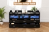 Picture of LUMEO 9-Drawer Dresser/Storage Cabinet with LED Lights (Black)