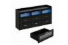 Picture of LUMEO 9-Drawer Dresser/Storage Cabinet with LED Lights (Black)