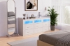 Picture of LUMEO 9-Drawer Dresser/Storage Cabinet with LED Lights (White)