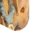 Picture of PILAR Recycled Teak Wood Decorative Sculpture with Icy Glass (12x23cm)