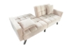 Picture of LUMI Convertible Sofa Bed with Adjustable Split-Back (Beige)