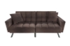 Picture of LUMI Convertible Sofa Bed with Adjustable Split-Back (Brown)