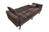 Picture of LUMI Convertible Sofa Bed with Adjustable Split-Back (Brown)