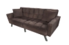 Picture of LUMI Convertible Sofa Bed with Adjustable Split-Back (Brown)